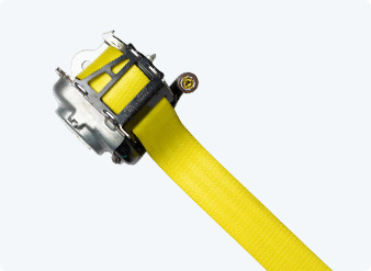 Yellow Color Seatbelts
