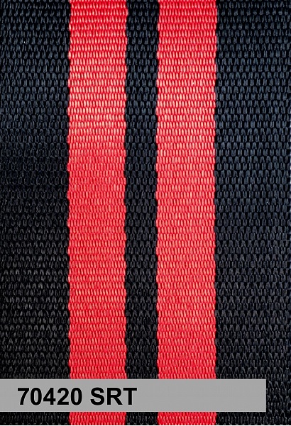 LV Black & Gray - Custom Color Seat Belt Webbing Replacement - Color Code  70450